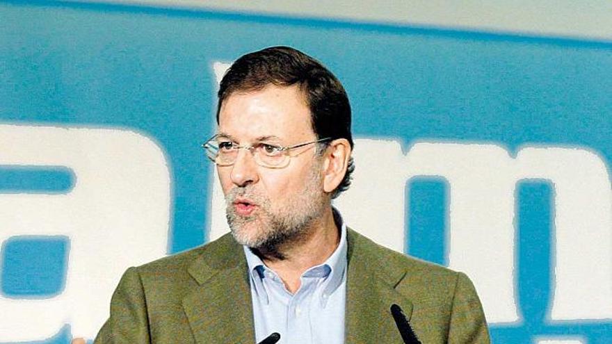 Mariano Rajoy, durante el XI Congreso del PP en Almería.