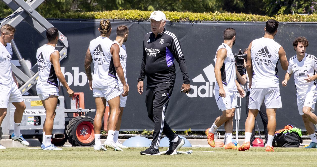 Ancelotti ha puesto el punto de mira en el partido contra el Eintracht de Frankfurt