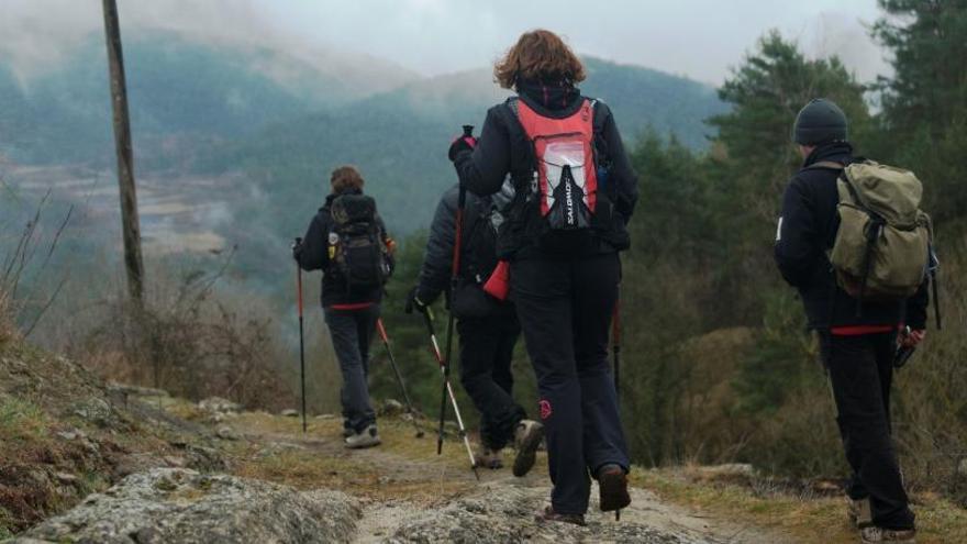 Fent senderisme dins del Camí dels Bons Homes