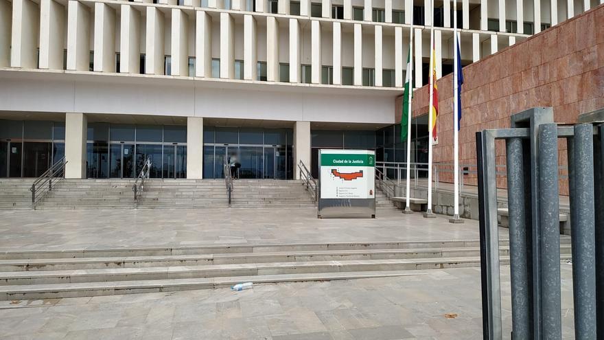 Fachada de la Ciudad de la Justicia de Málaga.