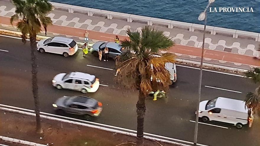 Accidente y retenciones en la GC-1 el viernes 10 de octubre