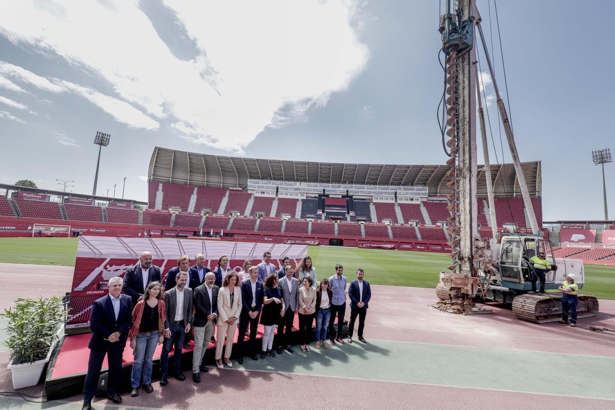 Presentación de las obras de remodelación del estadio de Son Moix ...
