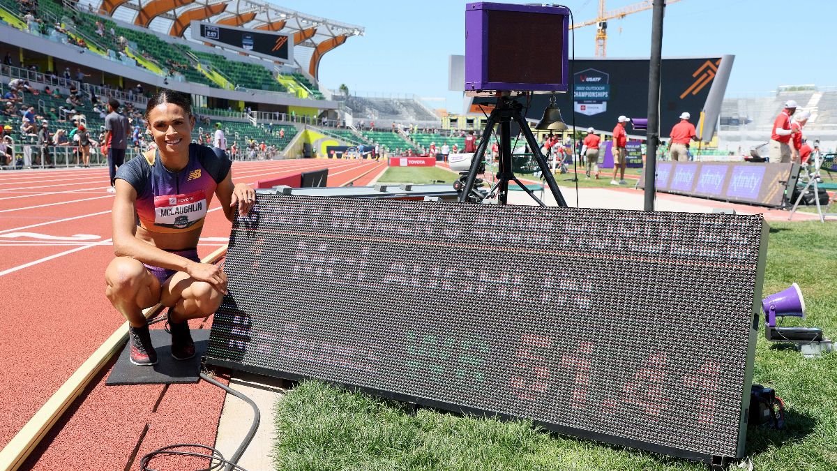 Sydney McLaughlin, en los Trials tras batir su récord mundial