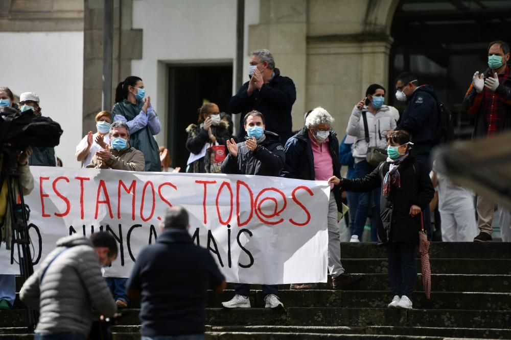 Protestas en Montecelo y Provincial por más medios de protección y test