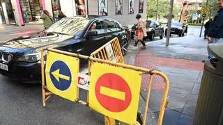 El asfaltado de la plaza de Barcelos implica tres días de cortes al tráfico desde el lunes
