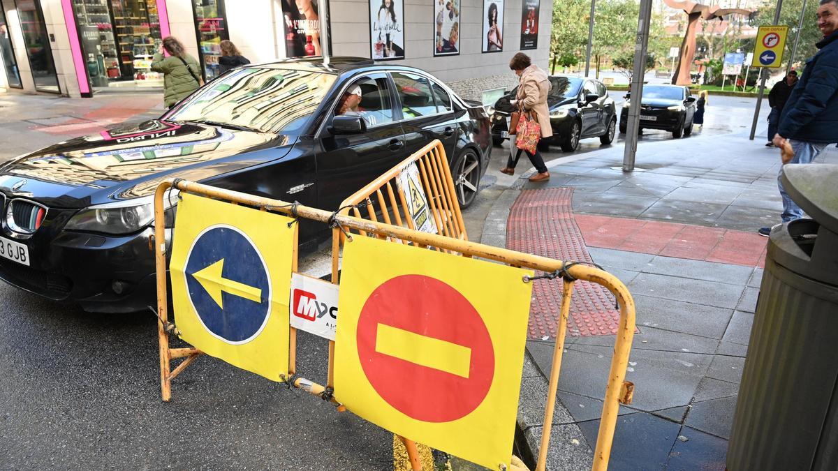 Un anterior corte circulatorio por las obras en la plaza