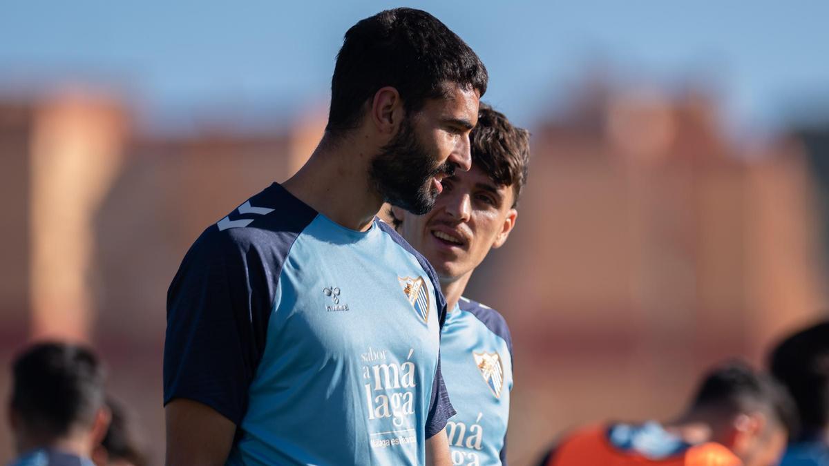Einar Galilea junto a Jokin Gabilondo, en un entrenamiento.