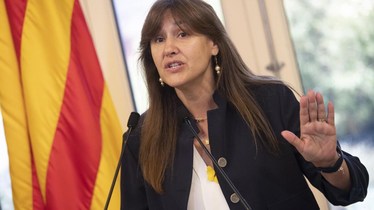 La presidenta de Junts, Laura Borràs.