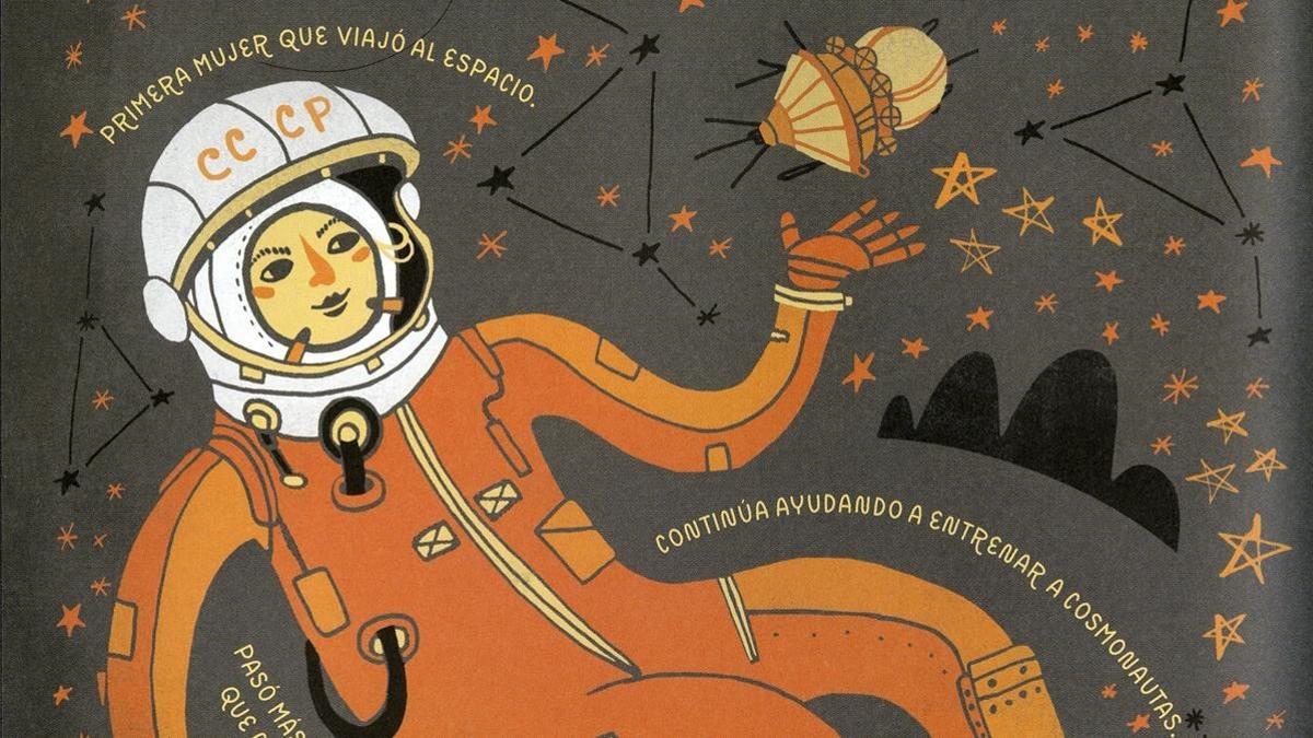 Ilustración de 'Mujeres de ciencia'.