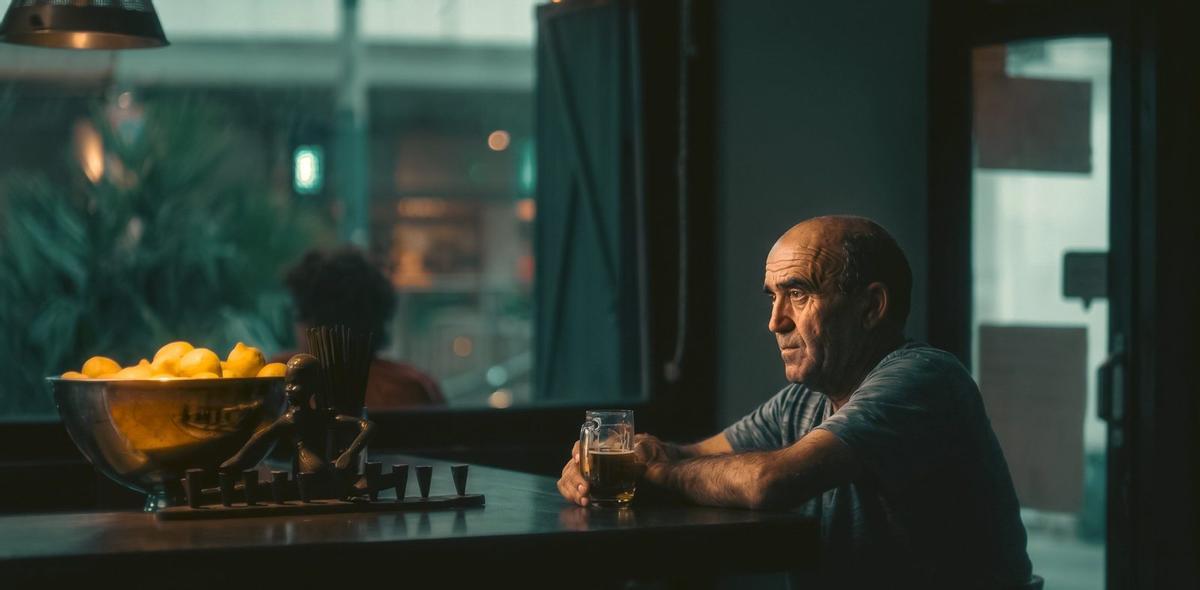 LA FOTO CONTADA | Antes que nada, después de todo: Un hombre bebe una copa en un bar de Palma.