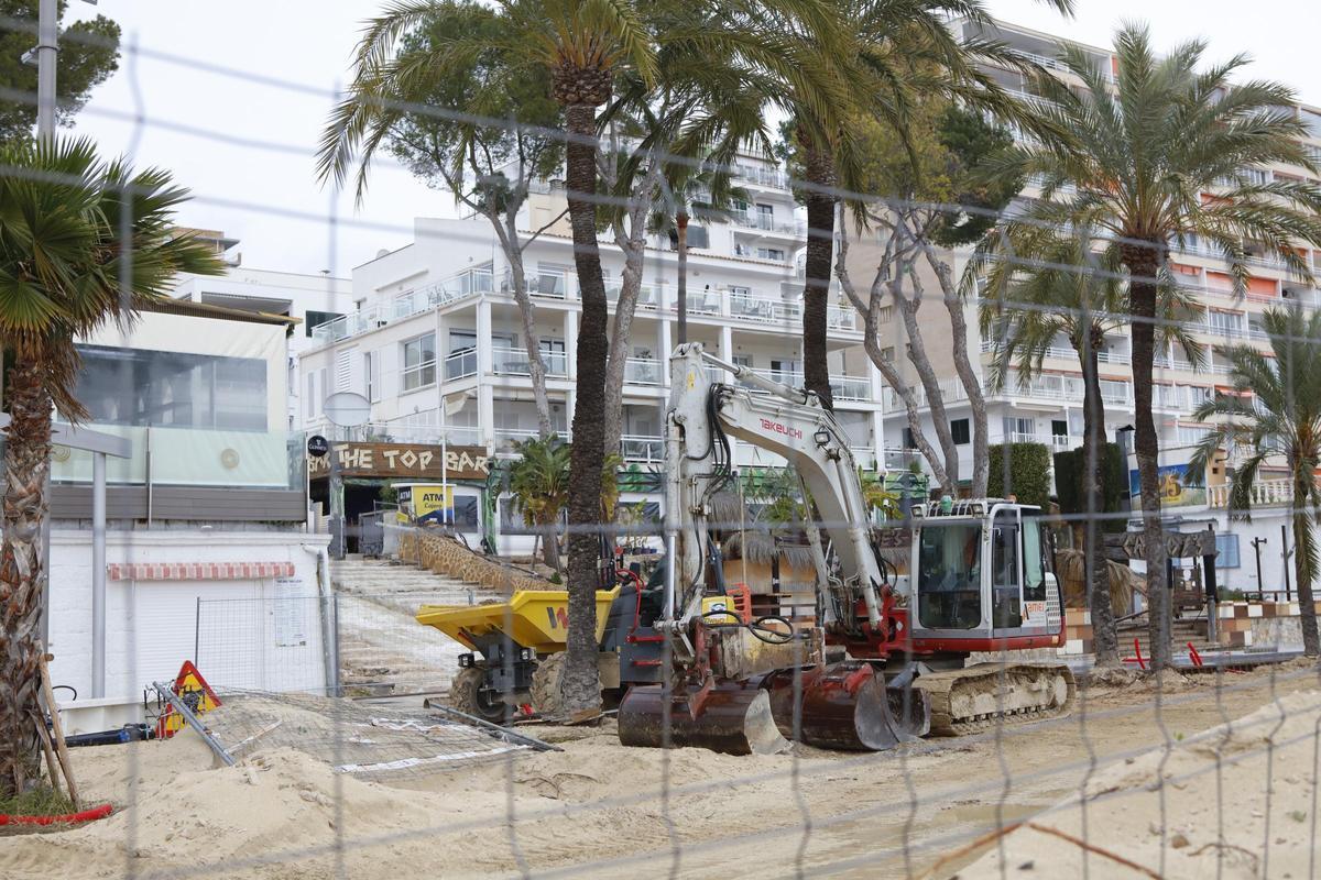 Magaluf macht sich schick für die Saison: So sieht es an den Baustellen im Urlaubsort derzeit aus