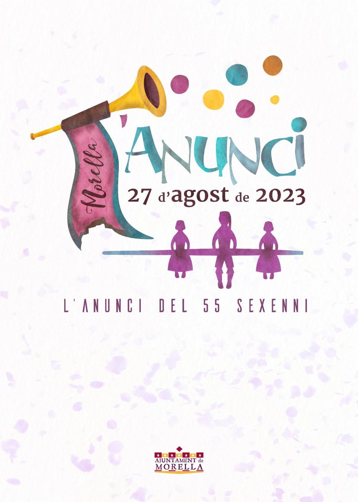 El cartell de l'Anunci que tindrà lloc el proper any a Morella.