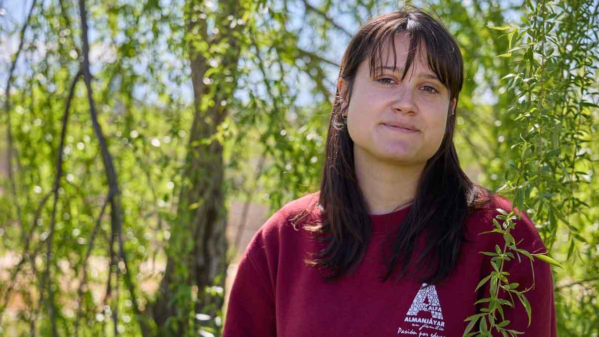Helena María Sánchez, durante una salida a la naturaleza organizada por la asociación Alfa.