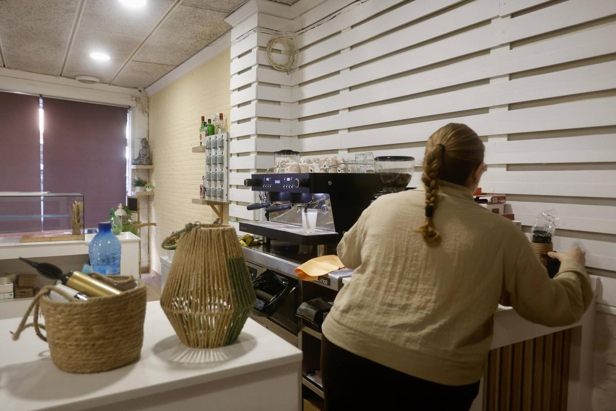 Alicia García, en el nuevo local.