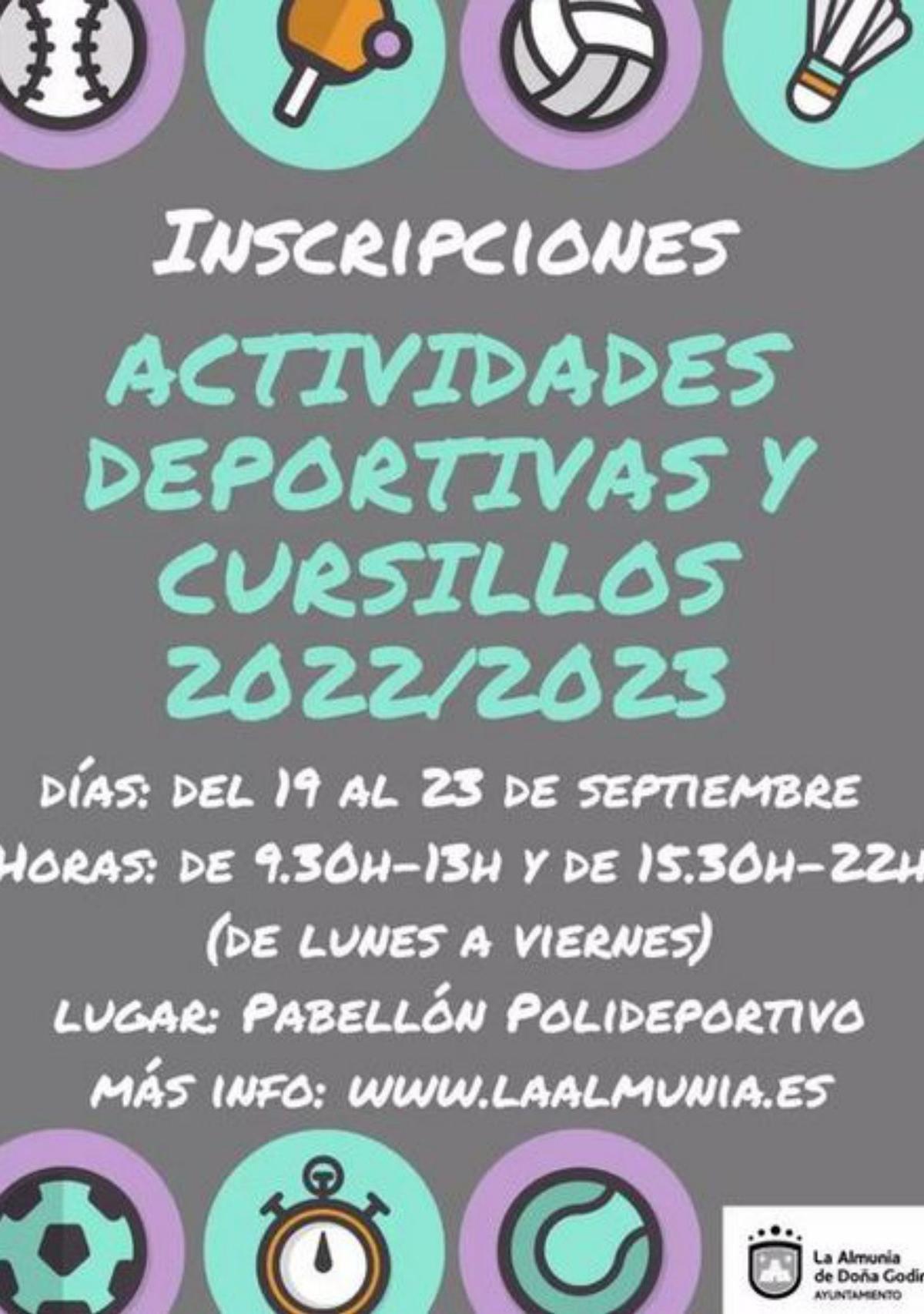 Las actividades finalizan en mayo.