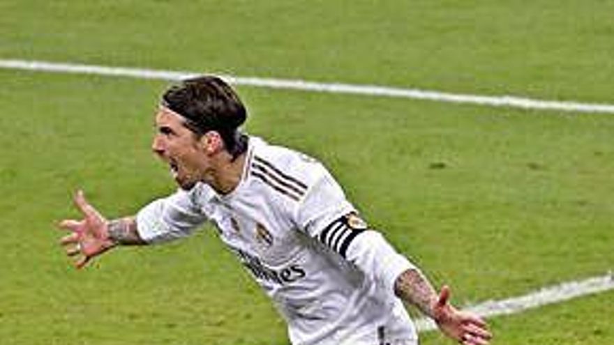 Ramos celebra el penal decisiu