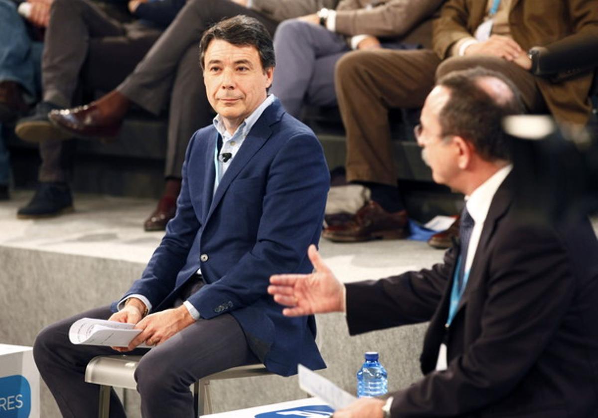 El president de la Comunitat de Madrid, Ignacio González, durant la seva participació en la convenció del PP a Valladolid.