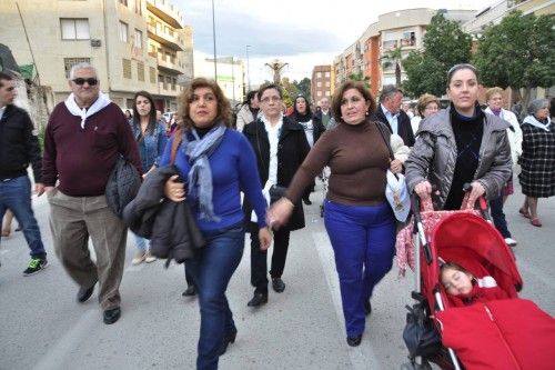 Regreso del Santo Cristo hasta su ermita desde San Jose? Obrero en Cieza