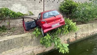 Aparatoso accidente en la huerta entre Alboraia y València