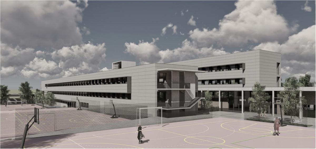 El proyecto contemplaba la instlaciín de canastas.