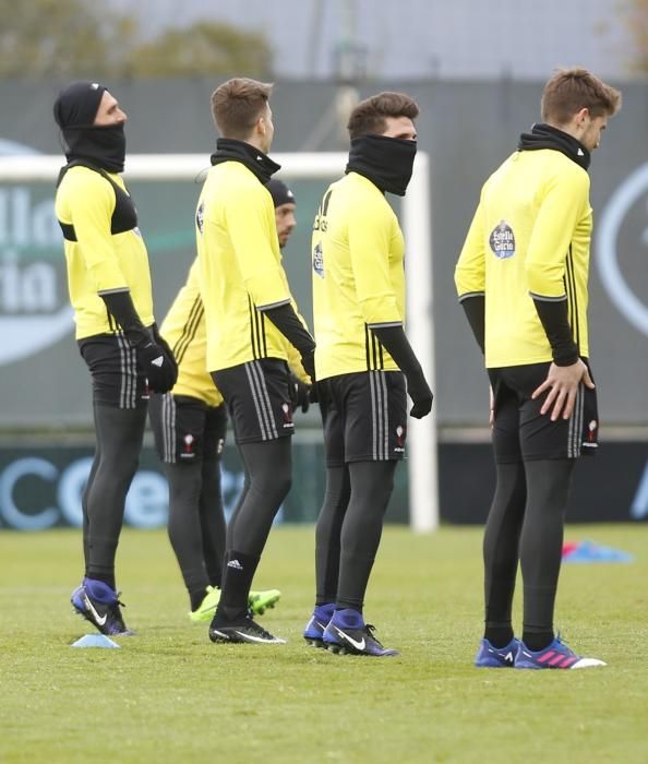 Entrenamiento del Celta en A Madroa