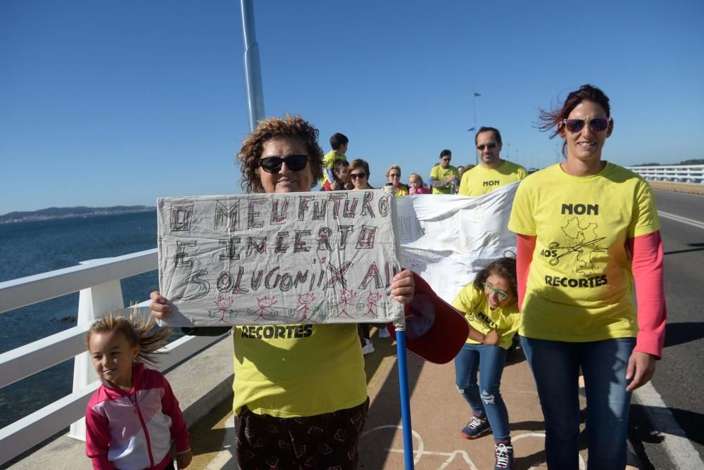 Protesta educación A Illa