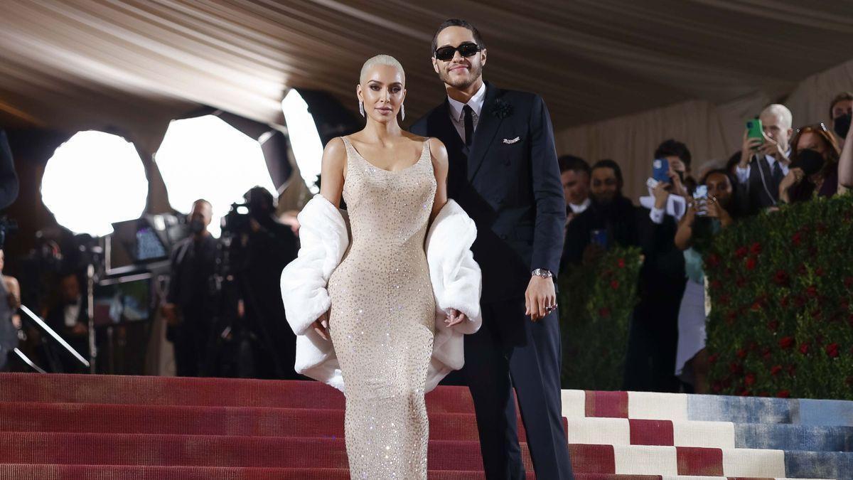 Kim Kardashian, con el icónico vestido de Marilyn Monroe en la Met Gala.