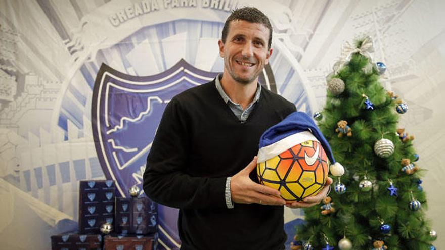 Javi Gracia, entrenador del Málaga CF.