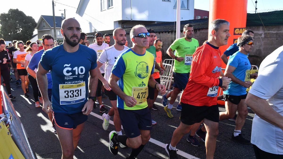 Carrera popular, imagen de archivo.