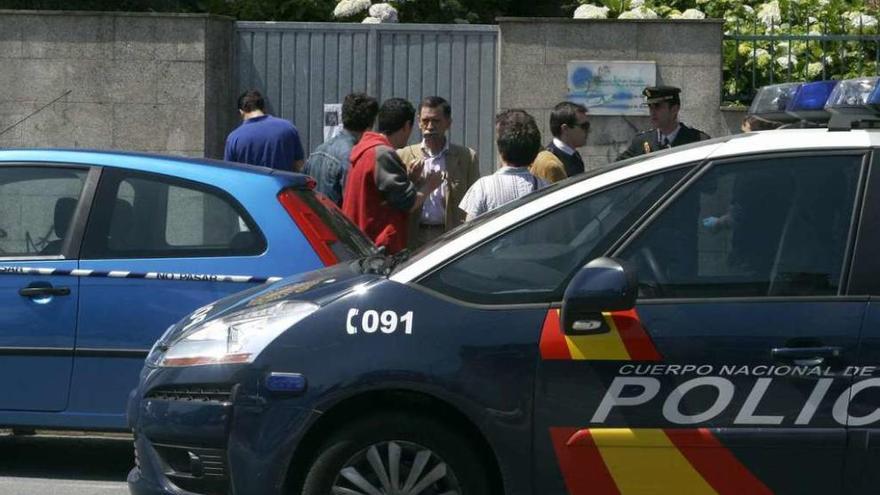 Una patrulla de la Policía Nacional, en una intervención en la ciudad en una imagen de archivo.