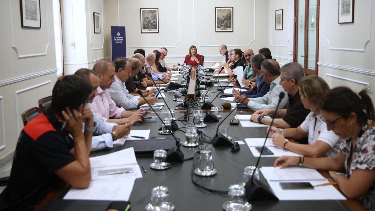 La Reunión de la junta local de seguridad, cuyo tema principal era el eclipse del día 12