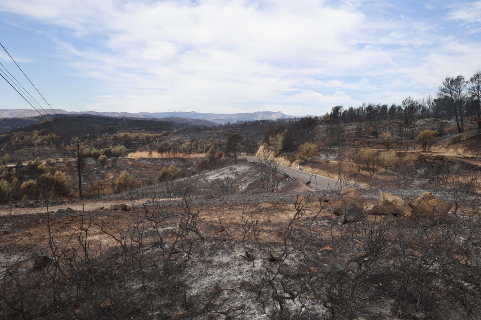 Las consecuencias del incendio de Bejís en Teresa