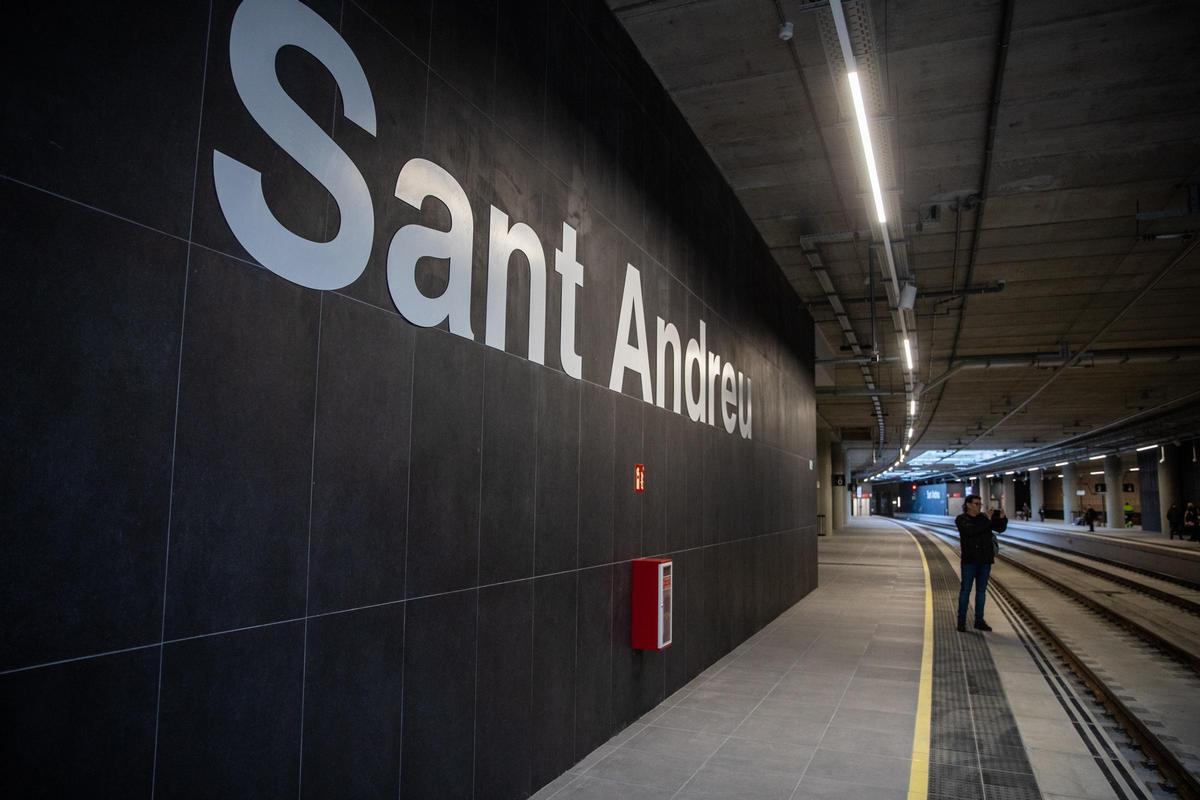 La estación de Rodalies de Sant Andreu entra en servicio