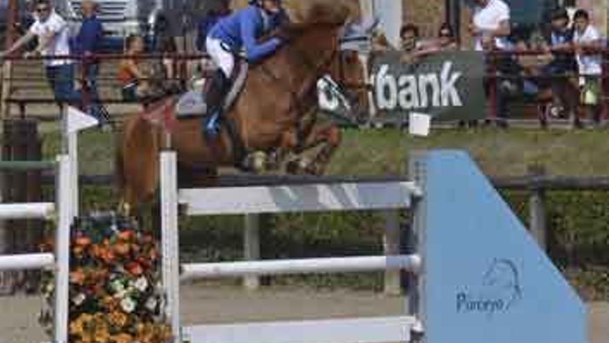 Moralejo, durante su competición en Segovia.