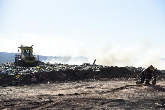 Incendi a l''abocador de Manresa