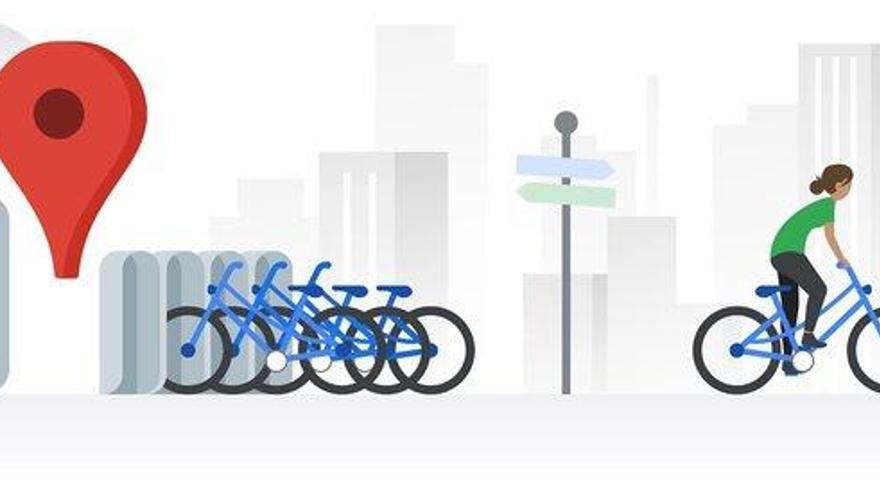 Google ofrece información en tiempo real sobre estaciones de bicis de alquiler