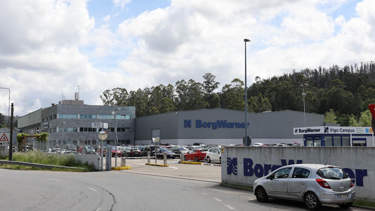 Exterior de la planta de BorgWarner Vigo,donde ocurrió el siniestro