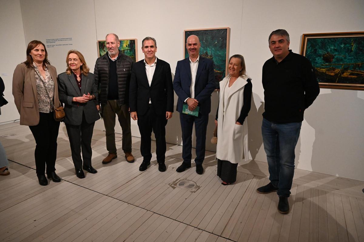 La inauguración de la exposición "José Benito Otero Baena. Un pintor sen pinceis"