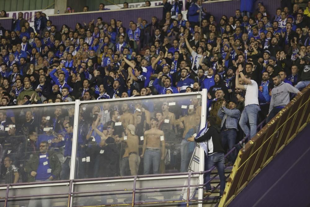 El partido entre el Valladolid y el Real Oviedo, en imágenes