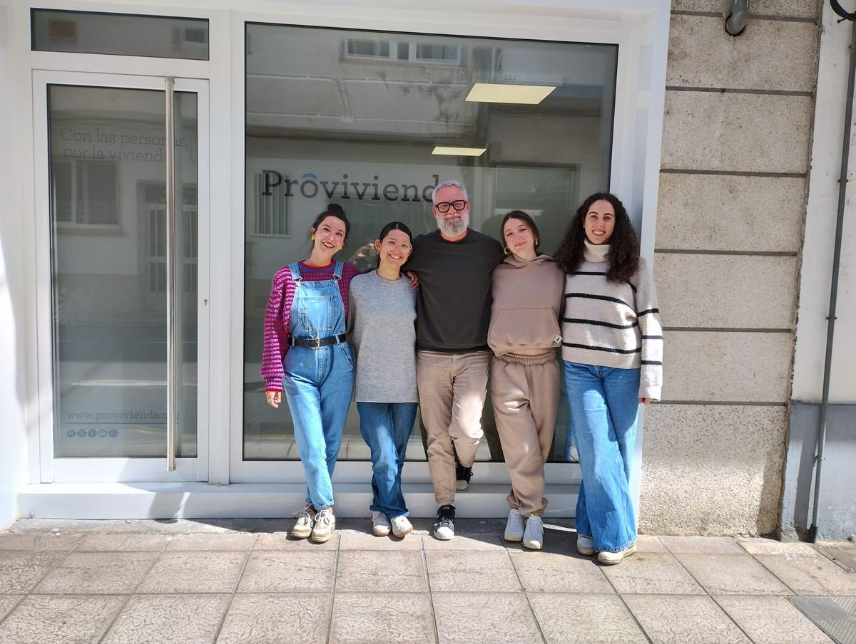 Parte del equipo de Provivienda en Monforte de Lemos