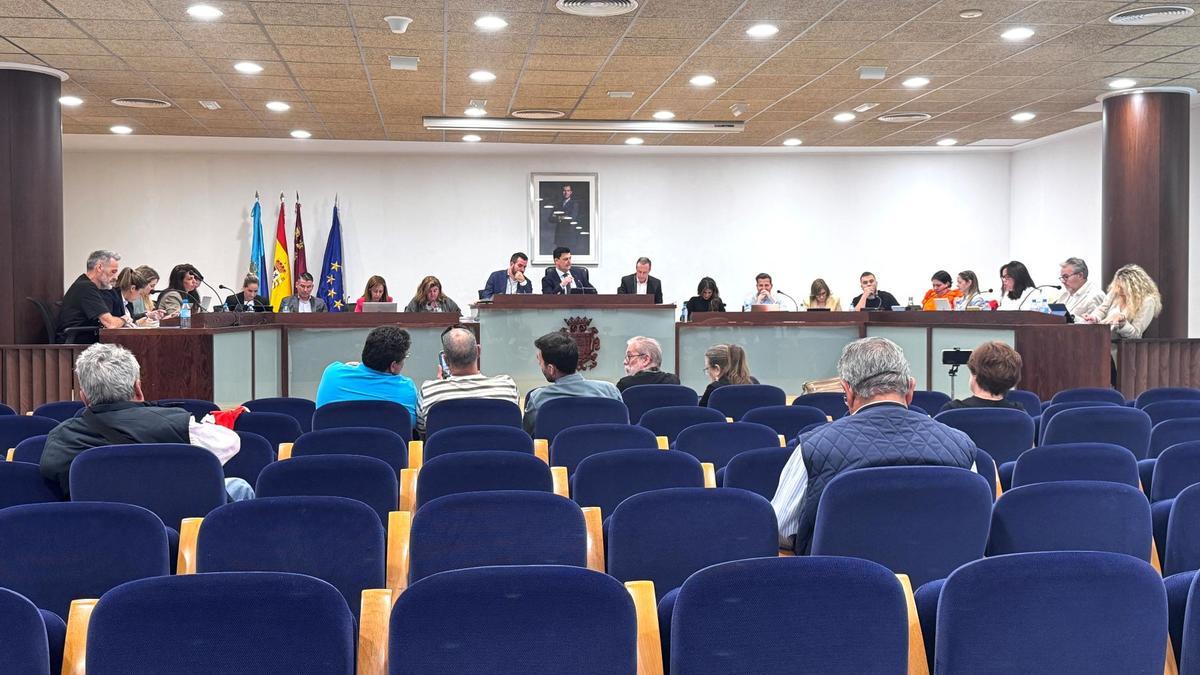 Pleno celebrado en San Javier este jueves.