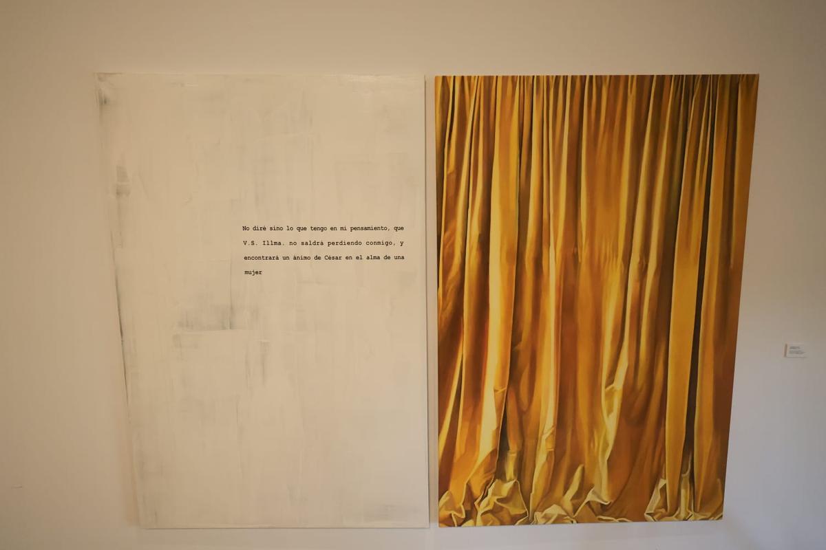 Elementos vinculados al textil en la exposición 'The Subversive Stich' de María Carbonell.
