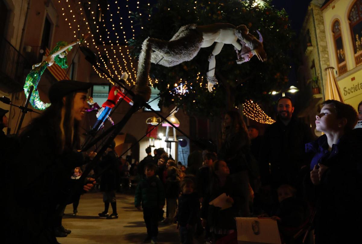 Les llums de Nadal durant l'aniversari de l'any passat