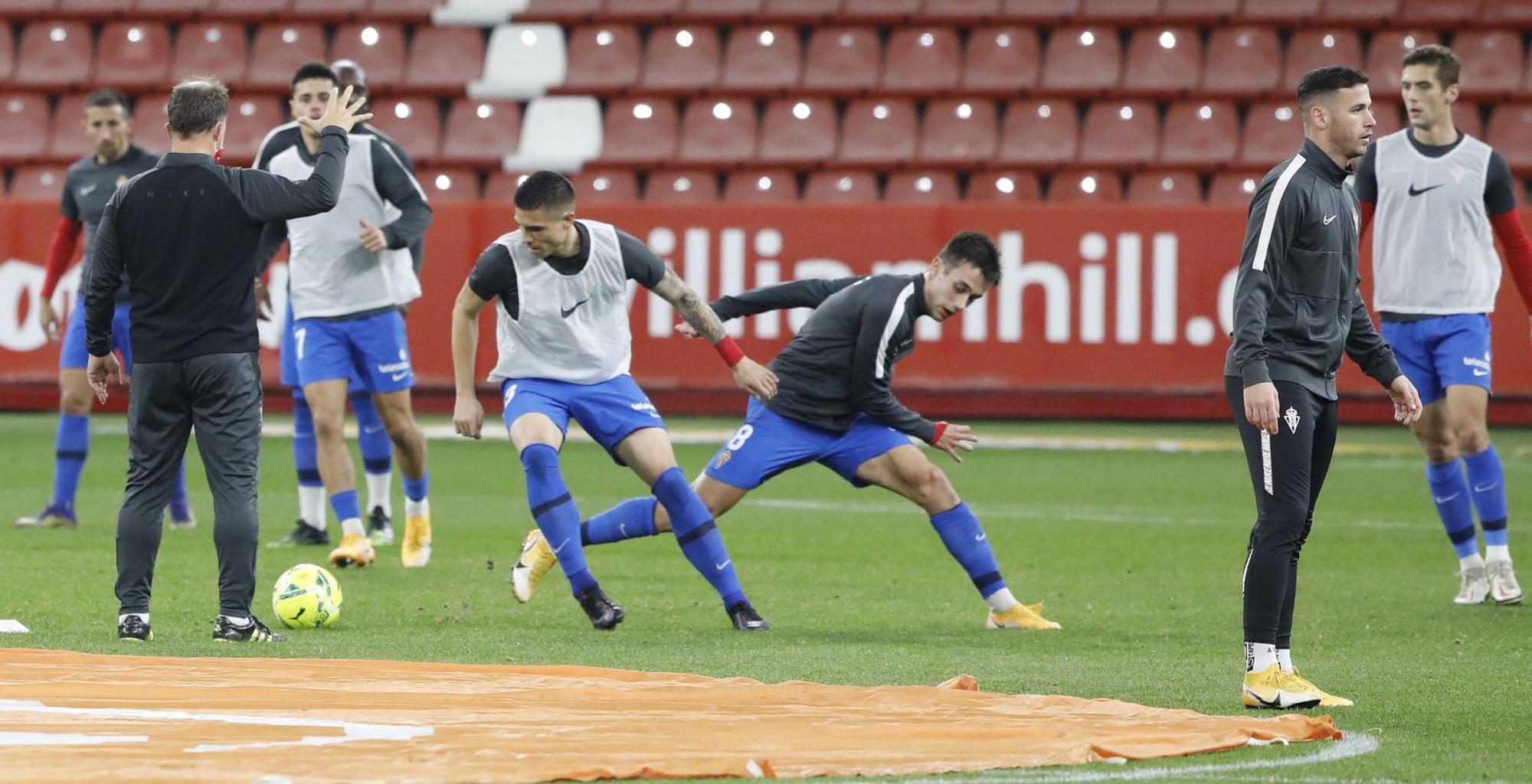 El partido entre el Sporting y el Leganés, en imágenes