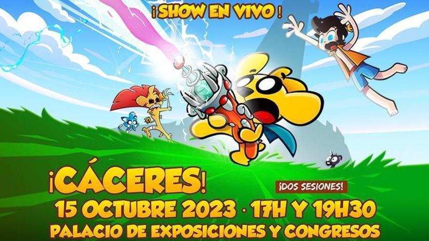 Mikecrack y la Superarma Secreta llegan al Palacio de Exposiciones y Congresos de Cáceres