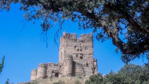 El Castillo de Aulencia en Villanueva de la Cañada, Madrid (España).