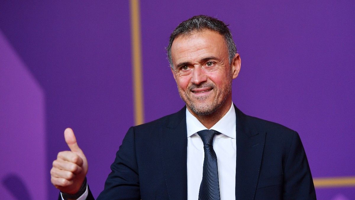 Luis Enrique ya está en la gala del sorteo del Mundial de Catar 2022