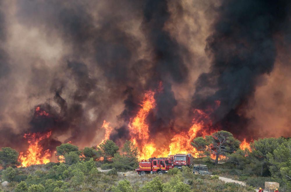 Incendio en Jávea