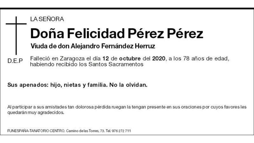 Felicidad Pérez Pérez