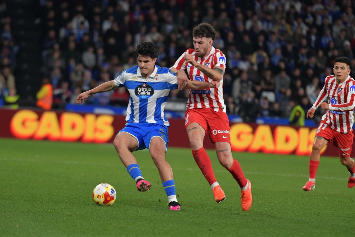 El Dépor cae con orgullo en el partido de Copa contra el Atlético de Madrid en Riazor
